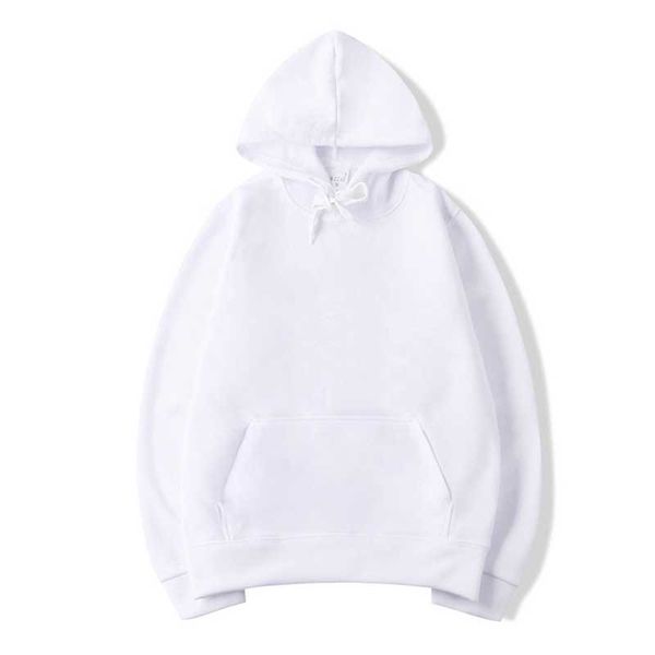 

new fashion hoodies men sweatshirts hip hop street sportswear solid fleece long sleeve pullover hoodie, Black