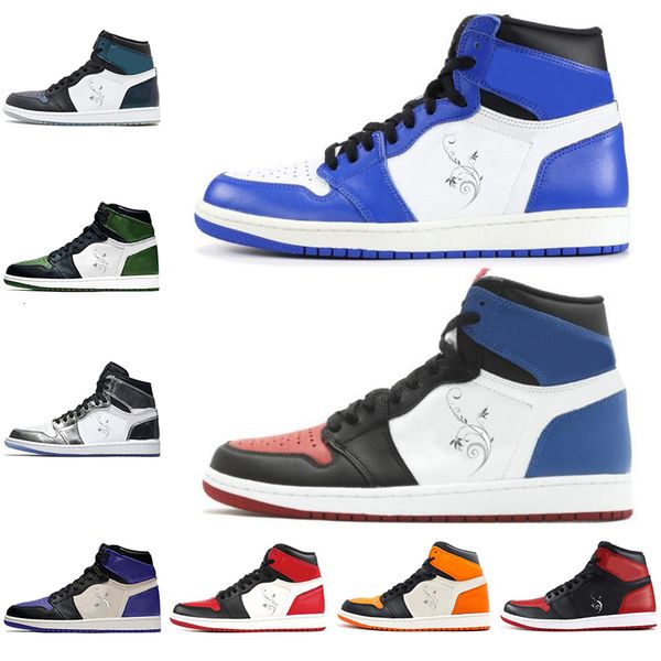 

basketball shoes new 1 1s game royal pine green court purple size 5.5-13 sports trainers men women sneakers