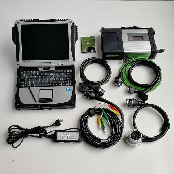 

v06.2023 auto diagnosis tool mb star c5 sd connect compact 5 with multi-languages wifi hdd cf19 4g i5 used lapcomputers