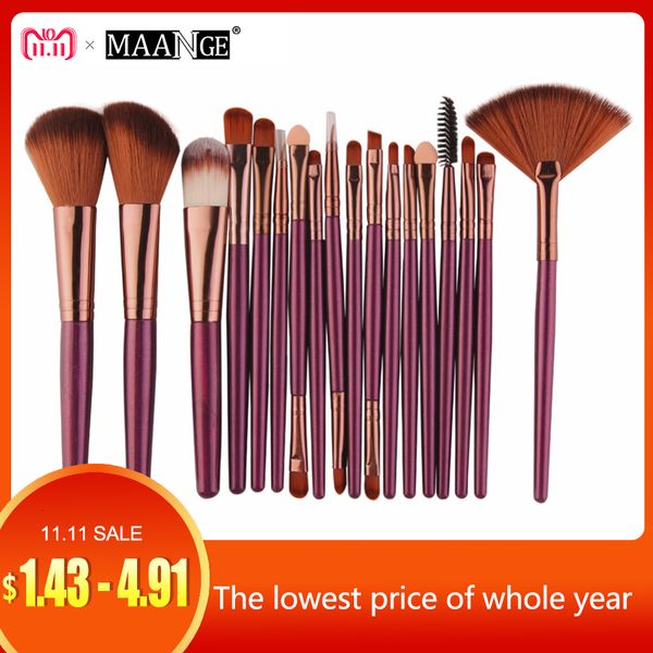 

MAANGE 6/15 / 18шт макияж кисти набор инструментов косметический Podwer тени для век Фонд р