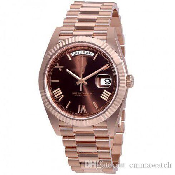 

9 цветов 41 мм шоколадный циферблат Автоматический скользящий гладкий секундная с