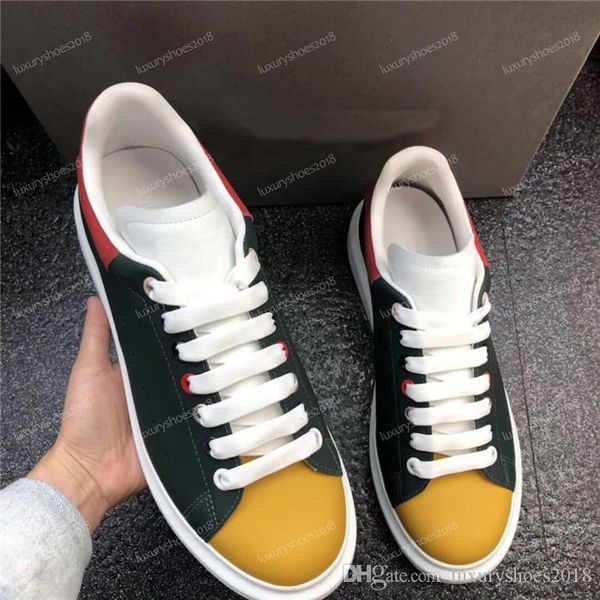 

designer comfort pretty women sneakers casual leather shoes men womens sneakers extremely durable stability patchwork lace up casual shoes, Black
