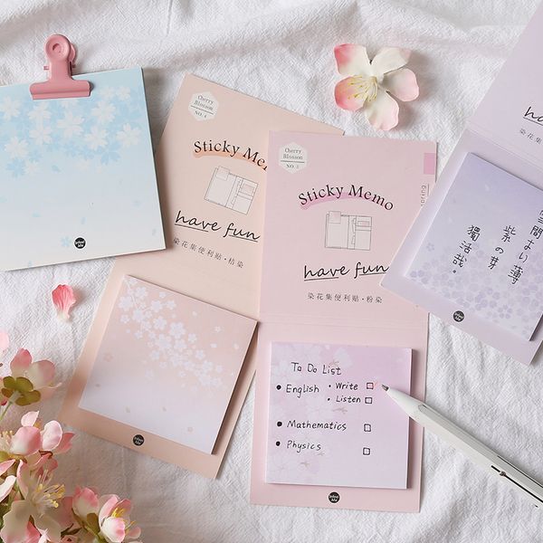 

notes 12pcs/lot dyeing flower set series sticky n times stickers memo pad