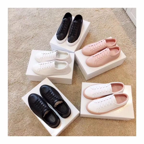 

classic small white shoes, all-leather lace-up casual shoes, men's and women's sneakers, new style in 19 years, Black