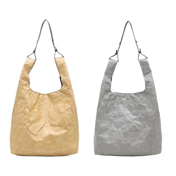 

waterproof shoulder handbags women shopping totes pure color handle bag
