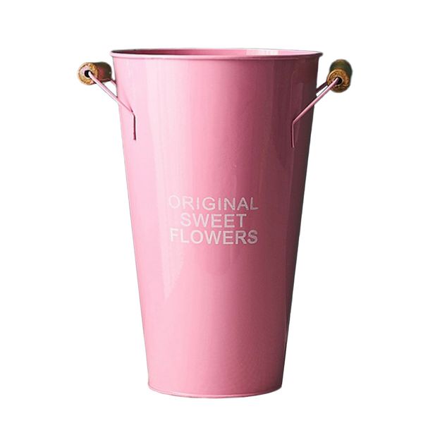 

chic metal flower pitcher vase flower bucket for home furnishing ornaments