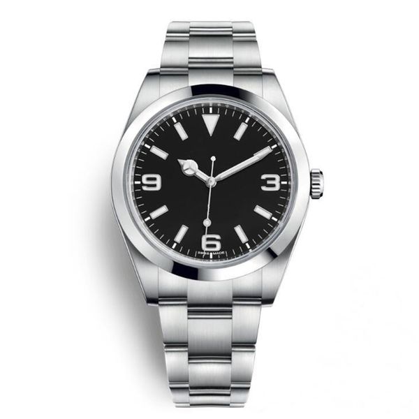 

datejust 40mm black dial automatic glide smooth sapphire mens watch fixed fluted steel outdoor watches with silver-tone hands, Slivery;brown
