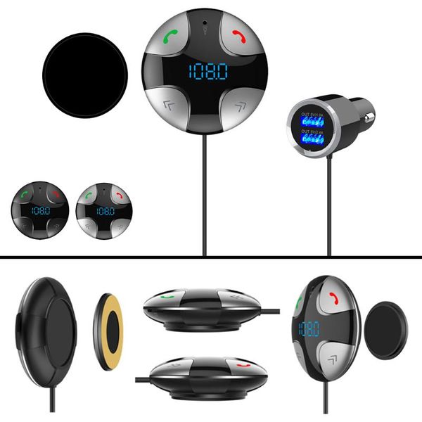 

bluetooth-car fm transmitter audio adapter receiver wireless hands car in-car-bluetooth
