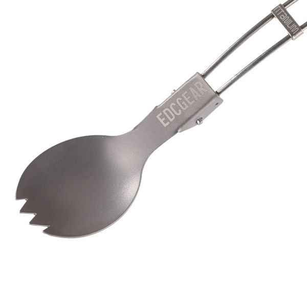 

2017 new outdoor tableware hiking camping convenient titanium folding spork
