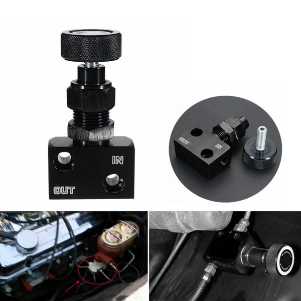 

2018 adjustable cnc aluminium brake proportioning bias valve knob style suit disc drum 1/8 npt universal car modification