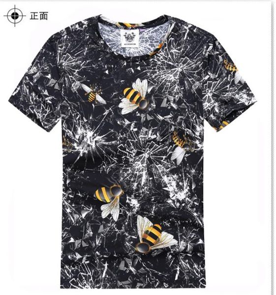 

ww03844fashion men's & tees 2020 runway luxury european design short print party style t-shirts men's clothing, White;black