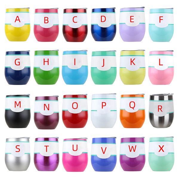 

8-9-10-12oz customized stainless steel tumbler wine glasses egg cup water bottle 2 layer vacuum insulated beer mug party champagne coffee