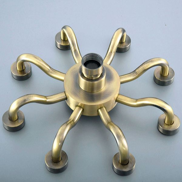 

bathroom accessory 8 inch antique bronze water saving eight claw shape rain shower head bathroom fitting ash250