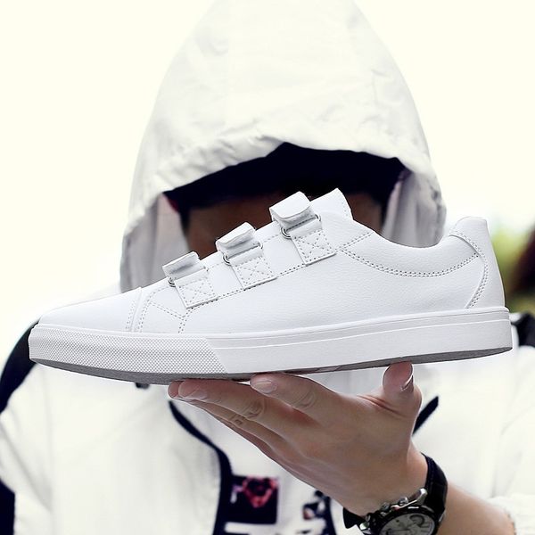 

2019 лео нове пѬодђк ins поведневнй поѬ low top leather shoes мђжка обђв Ѭенд бел, Black