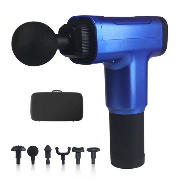

muscle massage gun sport therapy massager body relaxation pain relief slimming shaping massager 4 heads with bag