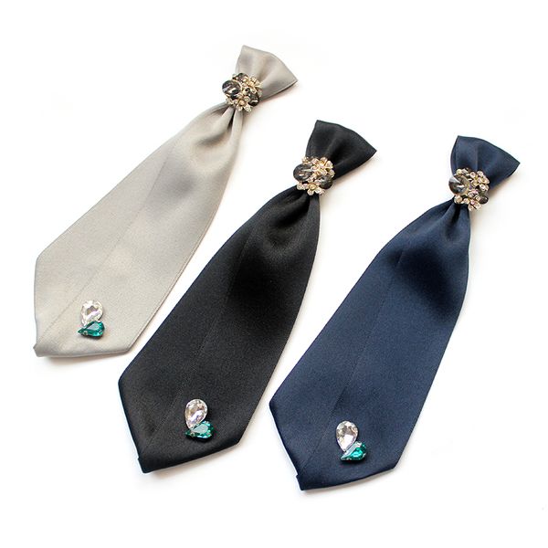 

girls hand wears bow l bank dress business bowtie white shirt bow black tie, Black;gray