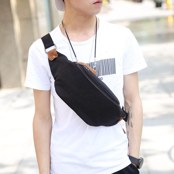 

tidog новый холст карманы груди пакет корейских мужчин мешок грудь