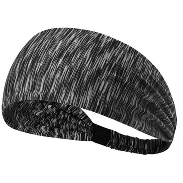 

wide sport sweatband headband gym fitness yoga elastic hair bands head wearing bands sweat-absorbent 4 colors, Yellow;black