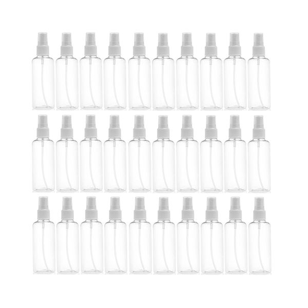 

storage bottles & jars 30pcs transparent empty spray 100ml plastic mini refillable container cosmetic containers