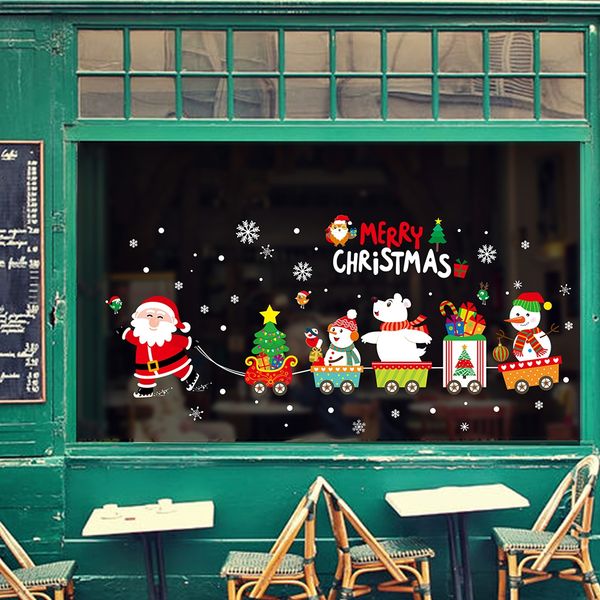 

merry christmas pvc window wall sticker