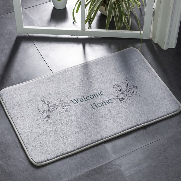 

welcome home bath mat super soft absorbent bathroom rug non-slip bathroom doormat european simple entrance door mat