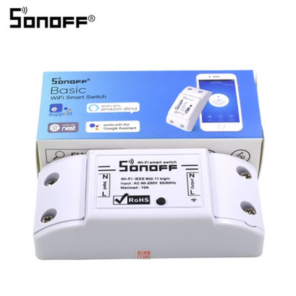 

original itead sonoff basic wi-fi smart switch module diy wireless remote domotica switches wifi light home controller