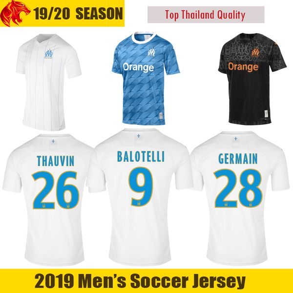 

19 20 olympique de mar eille maillot de foot 2019 2020 mar eille occer jer ey balotelli payet cami eta thauvin germain om football hirt