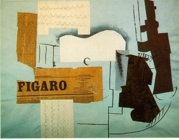 

pablo picasso classical oil painting bottle of vieux marc,glass,guitar and newspaper 100% handmade by experienced painter picasso082