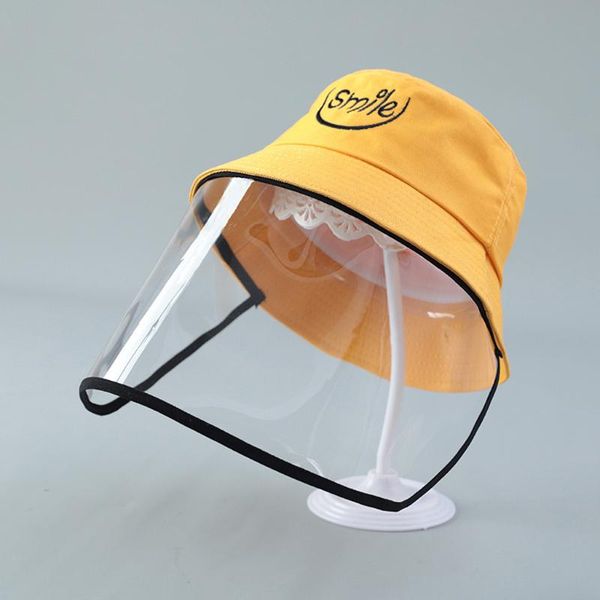 

мода baby summer fisherman hat anti-spitting защитная шляпа крышка открытый рыбак регулируемый размер защиты от вирусов крышка, Yellow