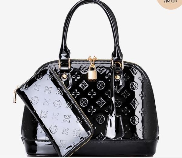 

women's high-end patent leather fashion portable portable diagonal package2016