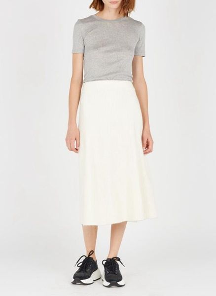 

women skirt 2020 fall winter new ribbed ribbed knit skirt, Black