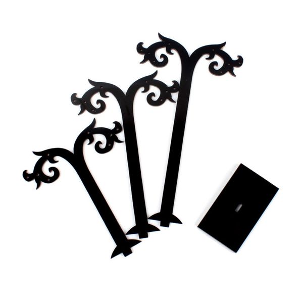 

горячие 3шт промежность серьги уха коты ювелирных изделий стойки дисплея подставка для хранения вешалка держатель серьги ewelry, долговечный, Black;white