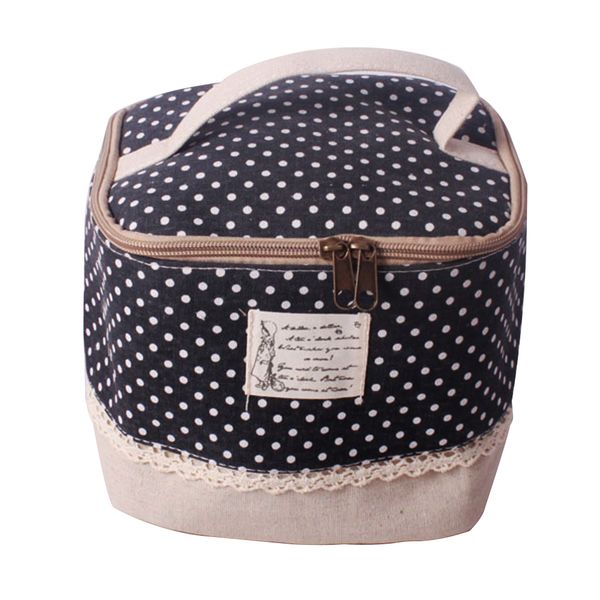 

cotton and linen multifunctional travel portable toiletry storage bag makeup bag hand-held durable