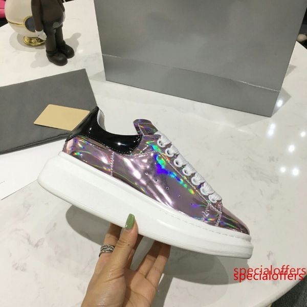 

2019 designer mens womens comfortable casual sneakers glitter personality designer sneakers leisure fashion sneaker, Black