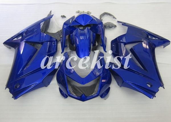 

new abs injection mold fairing kits for kawasaki ninja 250 2008 - 2014 zx 250r sport motorcycle fairings set ex250 08-14 custom blue light