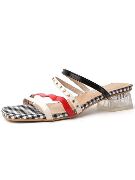 

new web celebrity contracted joker web celebrity summer leisure slippers. a, Black