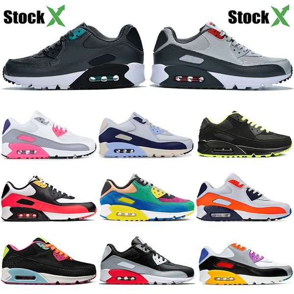 

фото x марка кроссовки 90s mens be true dark light gray высокое качество дизайнера теннис бред оранжевый синий для мужчин женщины кроссовки, White;red