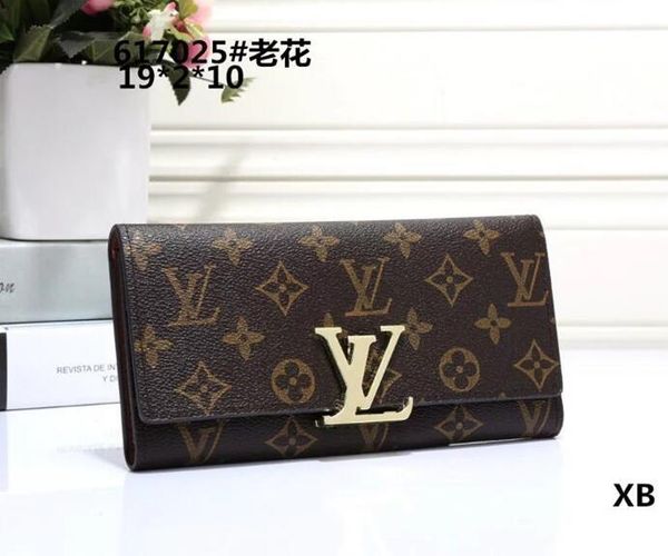 

164 18 long style supr women and man pu leather purse multiple wallet damier graphite soft bifold credit card holders wallet