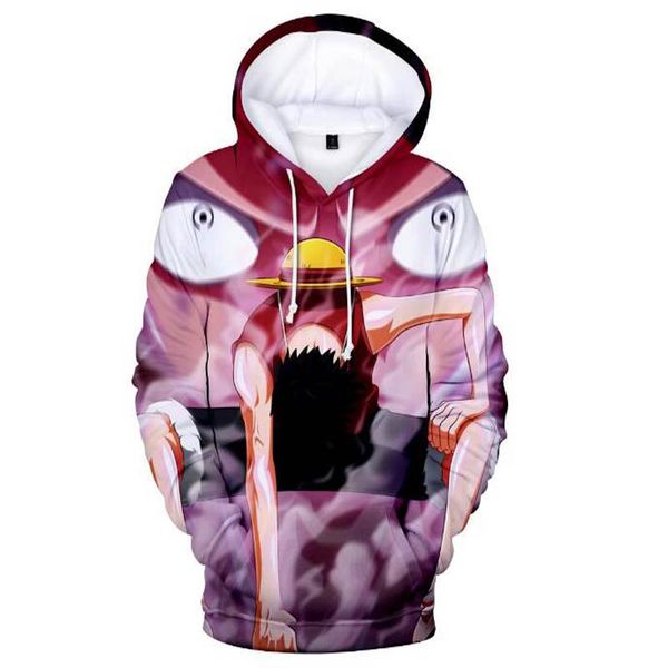 

kopo new fashion one piece sweatshirt men's / women's suit jacket printing 3d anime one piece fleece hoodie clothing, Black