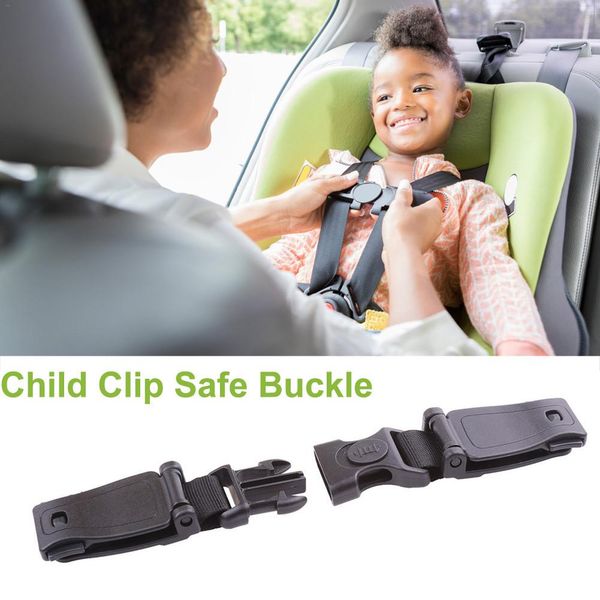 

durable black car baby safety seat strap belt harness chest child clip safe buckle 1pc strap car accessories