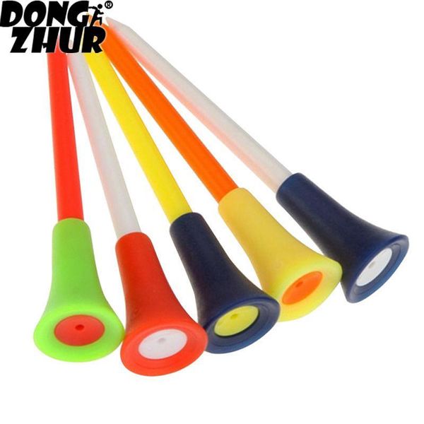 

multi color plastic golf tees 83mm durable rubber cushion golf tee random send drop shipping jrgar