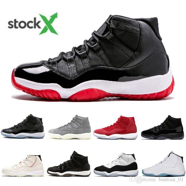 

new mens 11 basketball shoes 11s jumpman bred concord 45 space jam cap and gown men designer sneakers gamma blue low women trainers