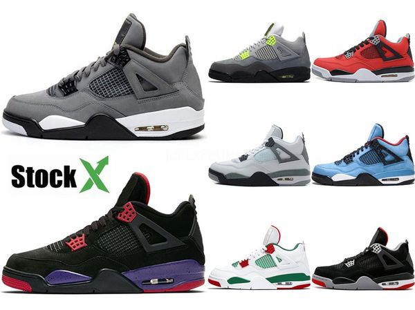 

2020 new big boy bred 4 4s iv mens basketball shoes white cement men sports sneakers #280