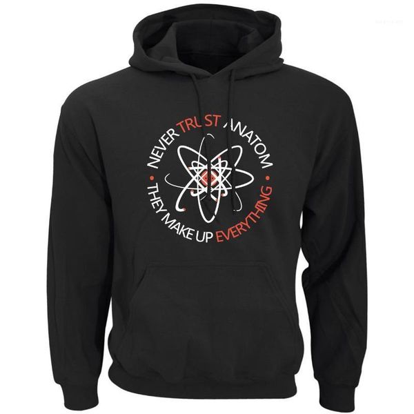 

анатомические буквы толстовки с капюшоном топы 19ss мужская мода дизайнер толстовки весна новый никогда не доверяйте, Black