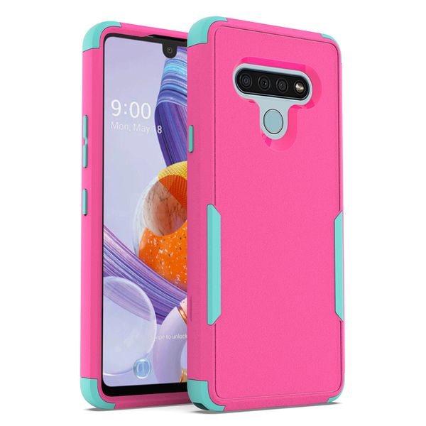 Para iphone 12 caso revestimento de borracha Matte Armadura PC + TPU triple no vidro traseiro para Samsung A11 A21 A71 A51 5G caso de telefone