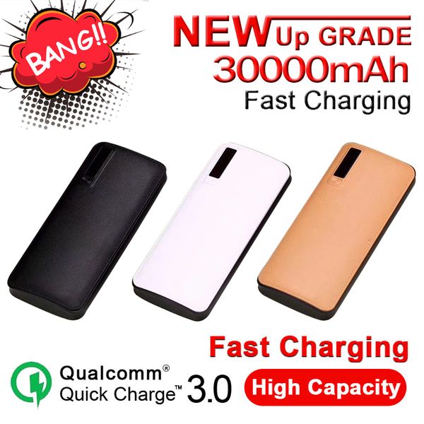 

30000mah power bank large capacity portable mobile phone charger lcd digital powerbank usb phone battery outdoor travel charger