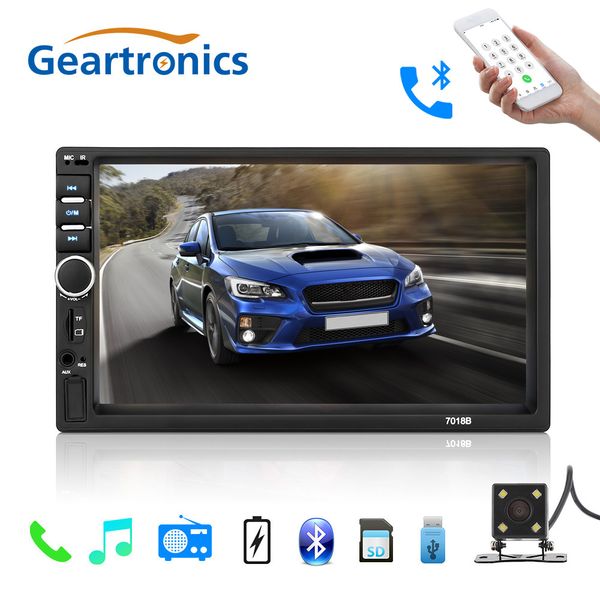 

2 din car radio general car models 7'' inch lcd touch screen multimedia player bluetooth audio support rear view camera