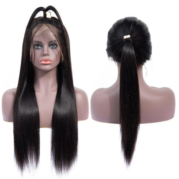 

human hair wigs brazilian human hair meach made remy wigs per plucked long cute students human hair wig, Black