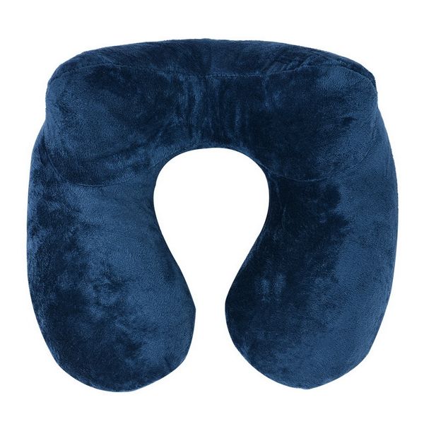 

1pc u-shape travel pillow inflatable neck pillow for sleep airplane soft comfortable pillows office travel outdoor pillow