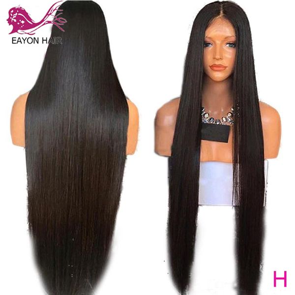 

eayon 13x6 lace front human hair wigs 250% silky straight with baby hair brazilian remy human lace front wigs 8-26 inch, Black;brown
